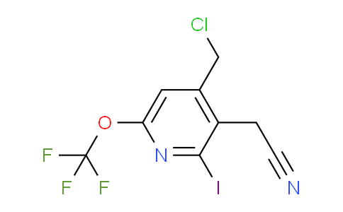 4-(Chloromethyl)-2-iodo-6-(trifluoromethoxy)pyridine-3-acetonitrile