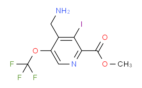 Methyl 4-(aminomethyl)-3-iodo-5-(trifluoromethoxy)pyridine-2-carboxylate