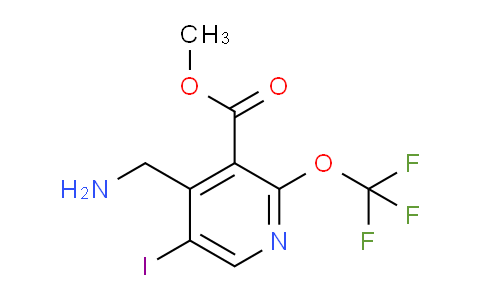 Methyl 4-(aminomethyl)-5-iodo-2-(trifluoromethoxy)pyridine-3-carboxylate