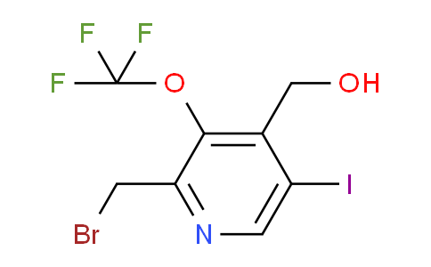 2-(Bromomethyl)-5-iodo-3-(trifluoromethoxy)pyridine-4-methanol