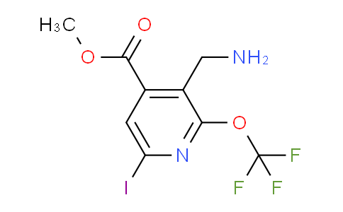 Methyl 3-(aminomethyl)-6-iodo-2-(trifluoromethoxy)pyridine-4-carboxylate