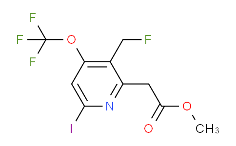 Methyl 3-(fluoromethyl)-6-iodo-4-(trifluoromethoxy)pyridine-2-acetate