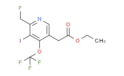 Ethyl 2-(fluoromethyl)-3-iodo-4-(trifluoromethoxy)pyridine-5-acetate