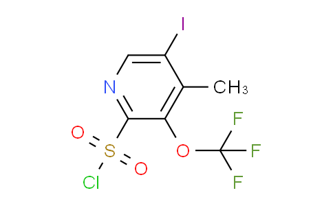 5-Iodo-4-methyl-3-(trifluoromethoxy)pyridine-2-sulfonyl chloride