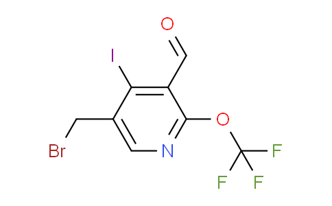 5-(Bromomethyl)-4-iodo-2-(trifluoromethoxy)pyridine-3-carboxaldehyde