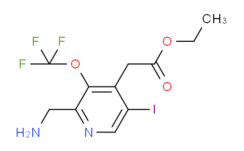 AM154102 | 1805019-15-1 | Ethyl 2-(aminomethyl)-5-iodo-3-(trifluoromethoxy)pyridine-4-acetate