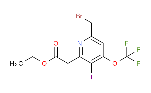 AM154144 | 1806738-85-1 | Ethyl 6-(bromomethyl)-3-iodo-4-(trifluoromethoxy)pyridine-2-acetate