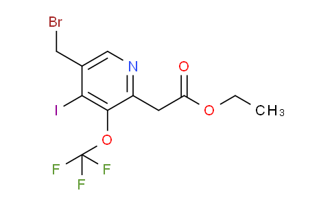 Ethyl 5-(bromomethyl)-4-iodo-3-(trifluoromethoxy)pyridine-2-acetate