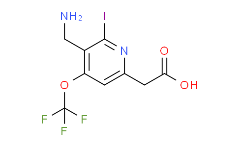 3-(Aminomethyl)-2-iodo-4-(trifluoromethoxy)pyridine-6-acetic acid