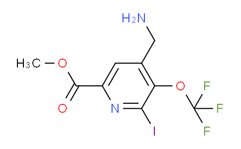Methyl 4-(aminomethyl)-2-iodo-3-(trifluoromethoxy)pyridine-6-carboxylate