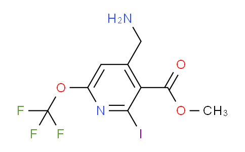 Methyl 4-(aminomethyl)-2-iodo-6-(trifluoromethoxy)pyridine-3-carboxylate