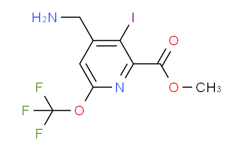 Methyl 4-(aminomethyl)-3-iodo-6-(trifluoromethoxy)pyridine-2-carboxylate