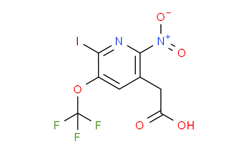 2-Iodo-6-nitro-3-(trifluoromethoxy)pyridine-5-acetic acid