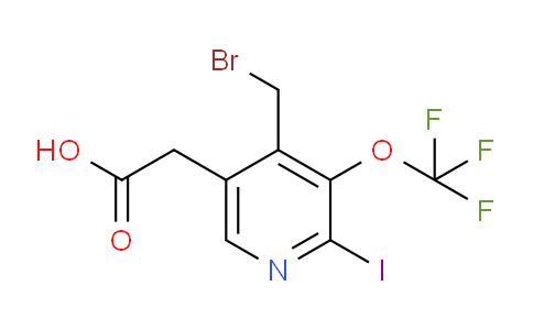4-(Bromomethyl)-2-iodo-3-(trifluoromethoxy)pyridine-5-acetic acid