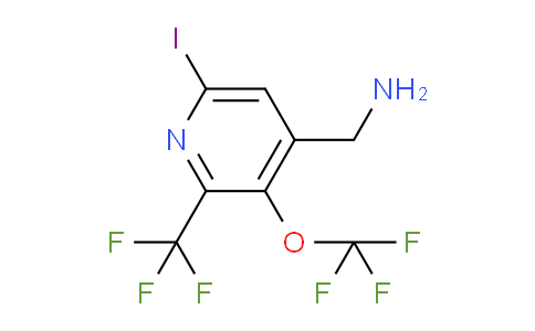 4-(Aminomethyl)-6-iodo-3-(trifluoromethoxy)-2-(trifluoromethyl)pyridine