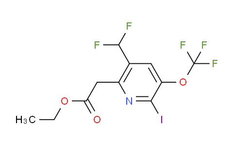 AM154345 | 1804782-74-8 | Ethyl 5-(difluoromethyl)-2-iodo-3-(trifluoromethoxy)pyridine-6-acetate