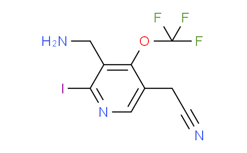 3-(Aminomethyl)-2-iodo-4-(trifluoromethoxy)pyridine-5-acetonitrile