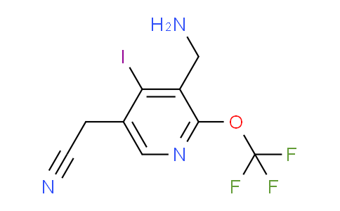 3-(Aminomethyl)-4-iodo-2-(trifluoromethoxy)pyridine-5-acetonitrile
