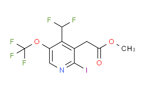 Methyl 4-(difluoromethyl)-2-iodo-5-(trifluoromethoxy)pyridine-3-acetate
