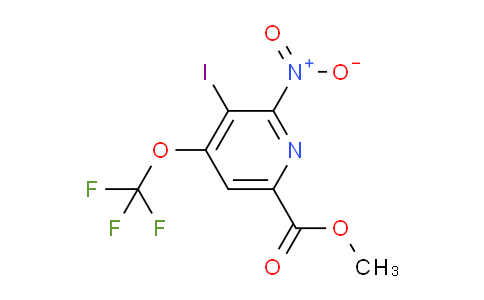 Methyl 3-iodo-2-nitro-4-(trifluoromethoxy)pyridine-6-carboxylate
