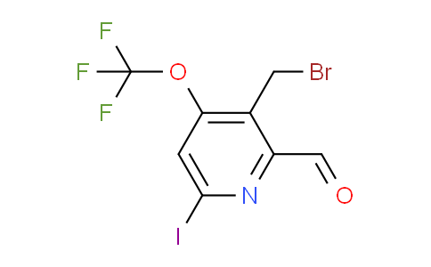 3-(Bromomethyl)-6-iodo-4-(trifluoromethoxy)pyridine-2-carboxaldehyde