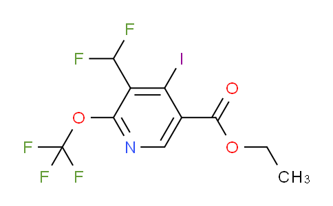 Ethyl 3-(difluoromethyl)-4-iodo-2-(trifluoromethoxy)pyridine-5-carboxylate