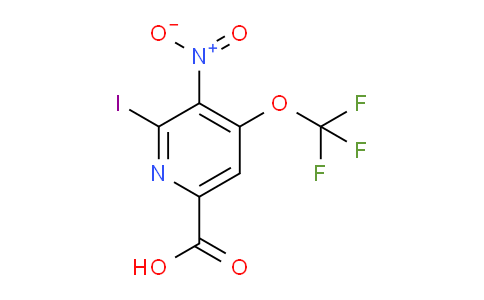 2-Iodo-3-nitro-4-(trifluoromethoxy)pyridine-6-carboxylic acid