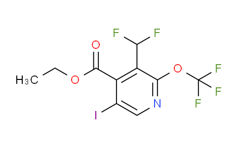 Ethyl 3-(difluoromethyl)-5-iodo-2-(trifluoromethoxy)pyridine-4-carboxylate