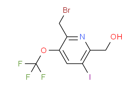 2-(Bromomethyl)-5-iodo-3-(trifluoromethoxy)pyridine-6-methanol
