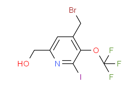 4-(Bromomethyl)-2-iodo-3-(trifluoromethoxy)pyridine-6-methanol