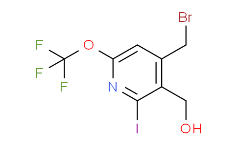 4-(Bromomethyl)-2-iodo-6-(trifluoromethoxy)pyridine-3-methanol