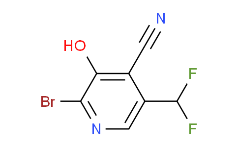 2-Bromo-4-cyano-5-(difluoromethyl)-3-hydroxypyridine