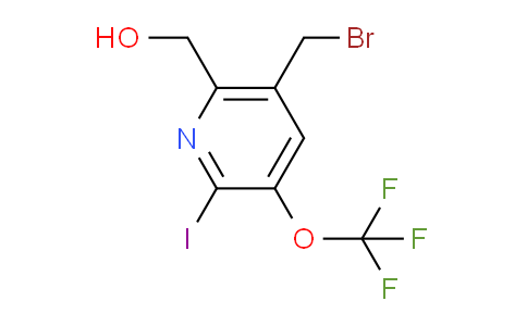 5-(Bromomethyl)-2-iodo-3-(trifluoromethoxy)pyridine-6-methanol