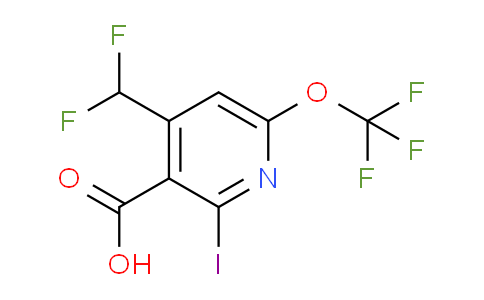 4-(Difluoromethyl)-2-iodo-6-(trifluoromethoxy)pyridine-3-carboxylic acid