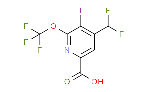 4-(Difluoromethyl)-3-iodo-2-(trifluoromethoxy)pyridine-6-carboxylic acid
