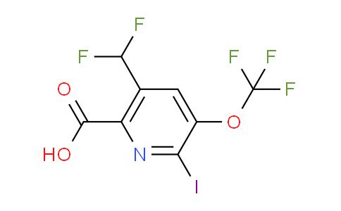 AM154587 | 1806231-76-4 | 5-(Difluoromethyl)-2-iodo-3-(trifluoromethoxy)pyridine-6-carboxylic acid