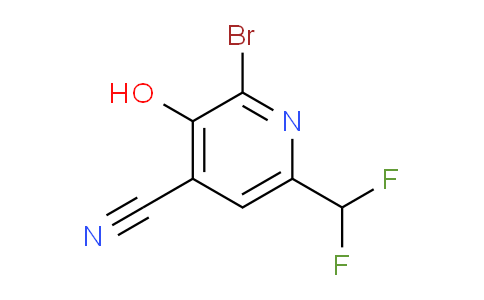 2-Bromo-4-cyano-6-(difluoromethyl)-3-hydroxypyridine