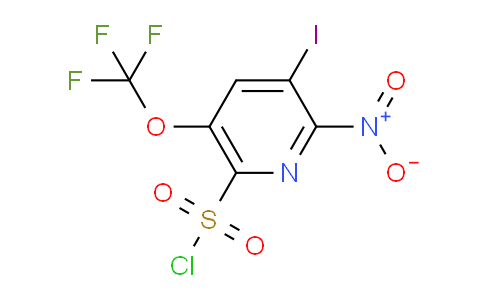 3-Iodo-2-nitro-5-(trifluoromethoxy)pyridine-6-sulfonyl chloride