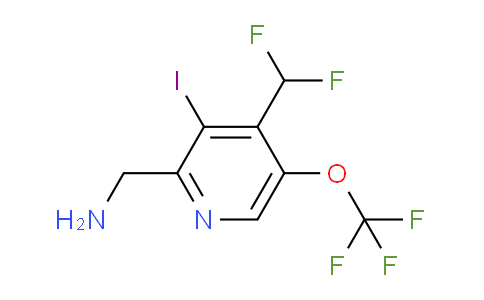 2-(Aminomethyl)-4-(difluoromethyl)-3-iodo-5-(trifluoromethoxy)pyridine
