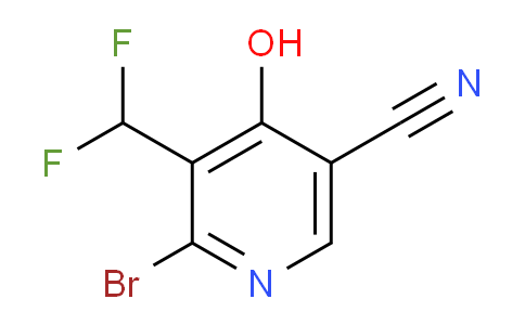 2-Bromo-5-cyano-3-(difluoromethyl)-4-hydroxypyridine