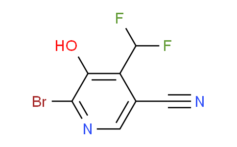 2-Bromo-5-cyano-4-(difluoromethyl)-3-hydroxypyridine