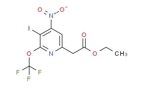 Ethyl 3-iodo-4-nitro-2-(trifluoromethoxy)pyridine-6-acetate