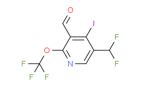 5-(Difluoromethyl)-4-iodo-2-(trifluoromethoxy)pyridine-3-carboxaldehyde