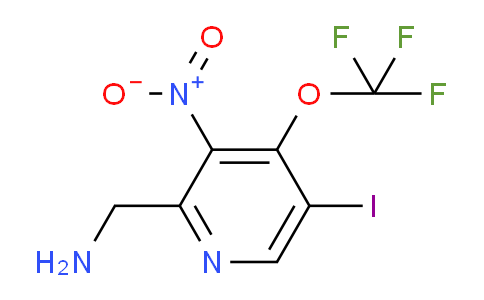 2-(Aminomethyl)-5-iodo-3-nitro-4-(trifluoromethoxy)pyridine