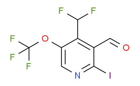 4-(Difluoromethyl)-2-iodo-5-(trifluoromethoxy)pyridine-3-carboxaldehyde