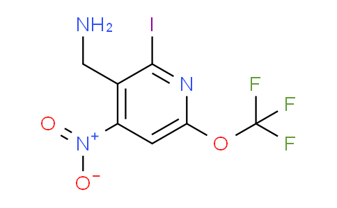 3-(Aminomethyl)-2-iodo-4-nitro-6-(trifluoromethoxy)pyridine