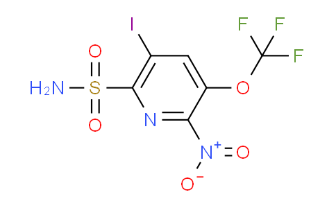 5-Iodo-2-nitro-3-(trifluoromethoxy)pyridine-6-sulfonamide