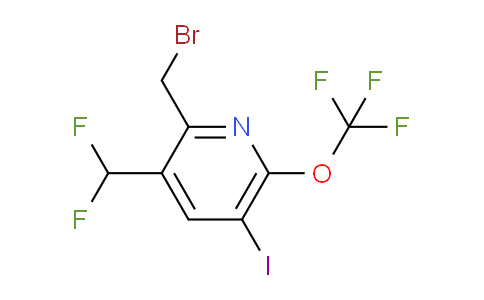 2-(Bromomethyl)-3-(difluoromethyl)-5-iodo-6-(trifluoromethoxy)pyridine