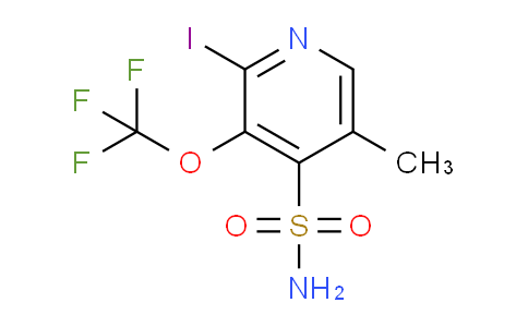 2-Iodo-5-methyl-3-(trifluoromethoxy)pyridine-4-sulfonamide