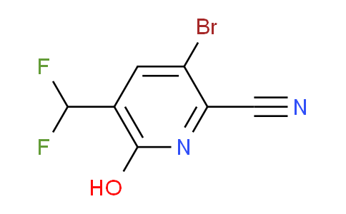 3-Bromo-2-cyano-5-(difluoromethyl)-6-hydroxypyridine